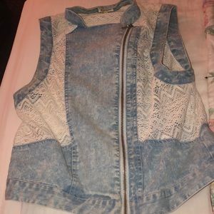 Trendy jean coat